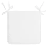 Pernă de scaun Nelson 38X38 cm, culoare alb, 100% poliester