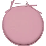 Pernă de scaun Ronde Nelson 40X40 cm, culoare roz pudră, 100% poliester