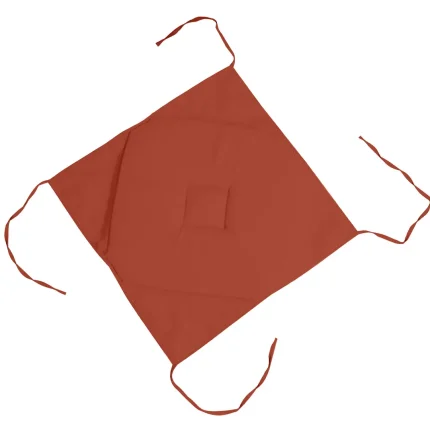 Pernă de scaun Nelson 40X40 cm, culoare cărămiziu, 100% poliester