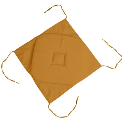 Pernă de scaun Nelson 40X40 cm, culoare muștar, 100% poliester