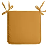 Pernă de scaun Nelson 38X38 cm, culoare muștar, 100% poliester