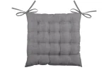 Pernă de scaun Points Bea 40X40 cm, culoare antracit, 100% poliester