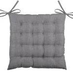 Pernă de scaun Points Bea 40X40 cm, culoare antracit, 100% poliester