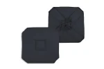 Pernă de scaun Bea 40X40 cm, culoare gri închis, 100% poliester - imagine 3