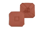 Pernă de scaun Bea 40X40 cm, culoare cărămiziu, 100% poliester - imagine 3