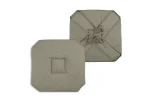 Pernă de scaun Bea 40X40 cm, culoare kaki, 100% poliester - imagine 3