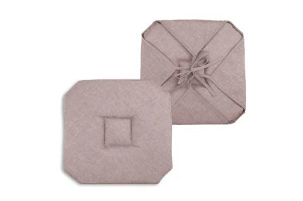 Pernă de scaun Bea 40X40 cm, culoare roz pudră, 100% poliester - imagine 3