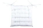 Pernă de scaun Points Bea 40X40 cm, culoare alb, 100% poliester
