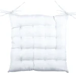 Pernă de scaun Points Bea 40X40 cm, culoare alb, 100% poliester