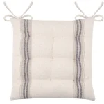 Pernă de scaun Montauban 40X40 cm, culoare antracit, 100% bumbac