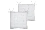 Pernă de scaun Coline 38X38 cm, culoare crem, 100% bumbac - imagine 3