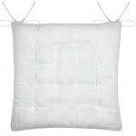Pernă de scaun Coline 38X38 cm, culoare crem, 100% bumbac