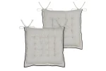 Pernă de scaun Helios 38X38 cm, culoare natural, 100% bumbac - imagine 3
