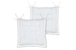 Pernă de scaun Helios 38X38 cm, culoare alb, 100% bumbac - imagine 3