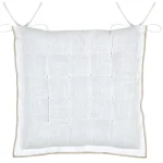 Pernă de scaun Helios 38X38 cm, culoare alb, 100% bumbac
