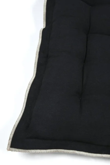 Pernă de scaun Helios 38X38 cm, culoare negru, 100% bumbac - imagine 5