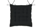 Pernă de scaun Helios 38X38 cm, culoare negru, 100% bumbac