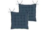 Pernă de scaun Helios 38X38 cm, culoare albastru, 100% bumbac - imagine 3