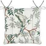 Pernă de scaun Botanys 38X38 cm, culoare crem, 15% in 85% bumbac