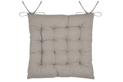 Pernă de scaun Hemera 38X38 cm, culoare greige, 100% bumbac - imagine 3