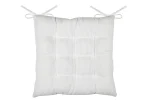 Pernă de scaun Dandy 38X38 cm, culoare crem, 100% poliester