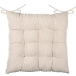 Pernă de scaun Dandy 38X38 cm, culoare natural, 100% poliester