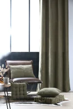 Pernă de scaun Dandy 38X38 cm, culoare kaki, 100% poliester - imagine 3