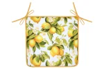 Pernă de scaun Acidule 38X38 cm, culoare galben, 100% poliester