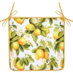 Pernă de scaun Acidule 38X38 cm, culoare galben, 100% poliester