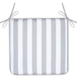 Pernă de scaun Deauville 38X38 cm, culoare natural, 100% poliester
