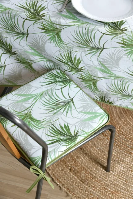 Pernă de scaun Palmira 38X38 cm, culoare verde, 100% poliester - imagine 2
