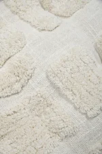 Pernă de scaun Balma 38X38 cm, culoare crem, 100% bumbac - imagine 4
