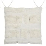Pernă de scaun Balma 38X38 cm, culoare crem, 100% bumbac