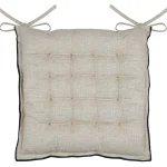 Pernă de scaun Aline 38X38 cm, culoare natural, 19% in 81% bumbac
