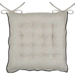 Pernă de scaun Aline 38X38 cm, culoare bej, 19% in 81% bumbac