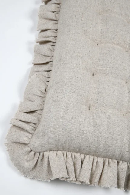 Pernă de scaun Aline 38X38 cm, culoare bej, 19% in 81% bumbac - imagine 2