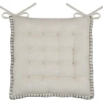Pernă de scaun Aline 38X38 cm, culoare bej, 19% in 81% bumbac