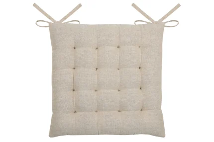 Pernă de scaun Nova 38X38 cm, culoare natural, 45% poliester 55% bumbac - imagine 3