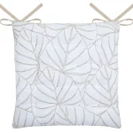 Pernă de scaun Nova 38X38 cm, culoare alb, 45% poliester 55% bumbac