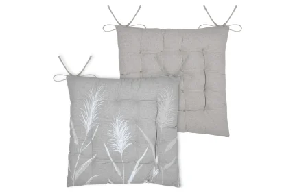 Pernă de scaun Printemps 38X38 cm, culoare natural, 45% poliester 55% bumbac - imagine 2