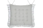 Pernă de scaun Josephine 38X38 cm, culoare crem, 45% poliester 55% bumbac - imagine 3