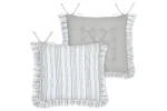 Pernă de scaun Josephine 38X38 cm, culoare crem, 45% poliester 55% bumbac - imagine 2