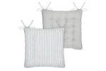 Pernă de scaun Josephine 38X38 cm, culoare bej, 45% poliester 55% bumbac - imagine 2
