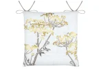 Pernă de scaun Oriana 38X38 cm, culoare auriu, 45% poliester 55% bumbac
