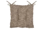Pernă de scaun Cosylife 38X38 cm, culoare greige, 100% poliester
