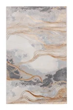 Covor Modern EFES cod: HE780 Gri/Cupru