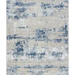 Covor living NOVA LUX 53187B Albastru / Alb