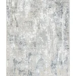 Covor living NOVA LUX 53189B Gri / Alb