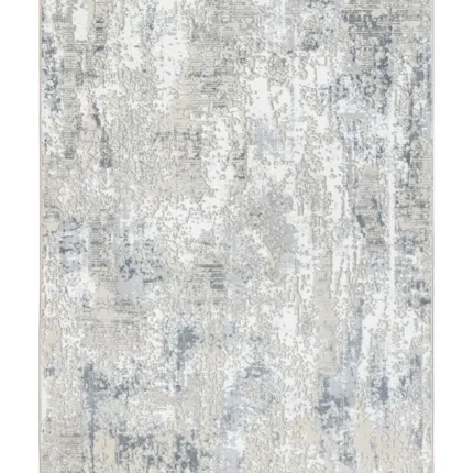Covor living NOVA LUX 53189B Gri / Alb
