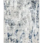 Covor living NOVA LUX 53189B Albastru / Alb
